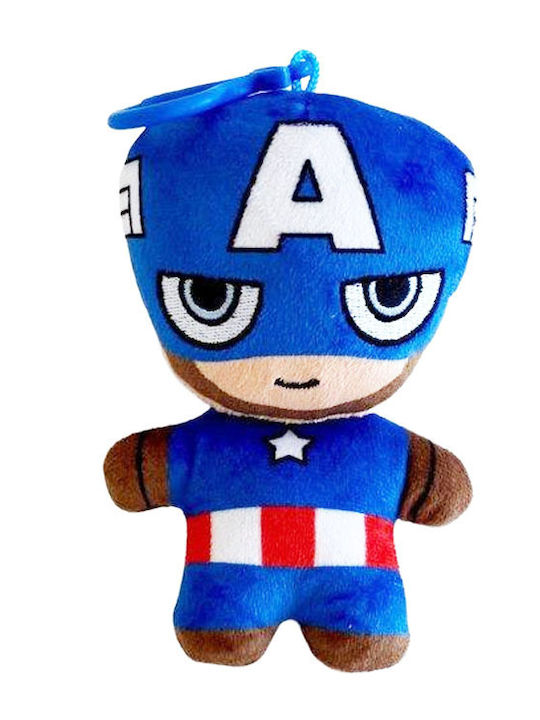 2D Плюшен Ключодържател Captain America Avengers Marvel 14 cm