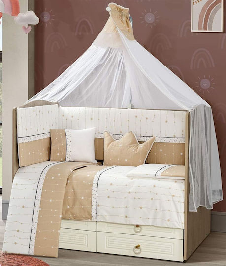 Dimcol Комплект за люлка White-beige 9 бр. Dimcol Комплект за люлка White-beige 9 бр.