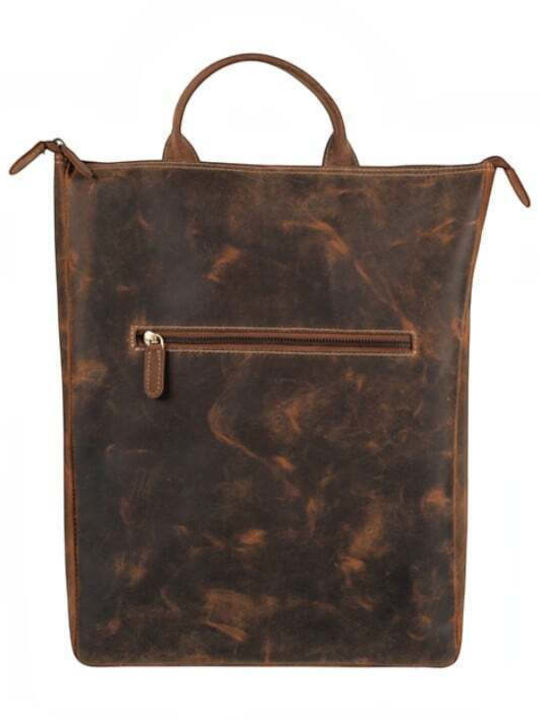 Fetiche Leather Backpack Καφέ