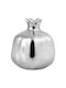 JK Home Decoration Tabletop Pomegranate New Year's Charm Silver Ceramic 10x12cm 2 Pieces