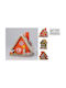 JK Home Decoration Dekorative LED-Leuchten 3 Stk. 12 × 13 cm