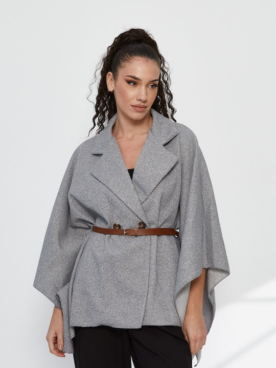 RichgirlBoudoir Damen-Kapuze Grau Oversized
