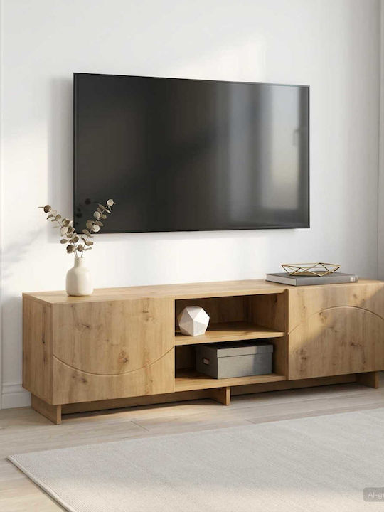 TV Stand Artisan Oak L140xW34.5xH40cm