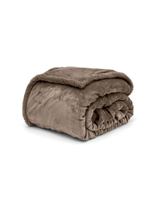 Lino Home Erba Single Sherpa Blanket 160x220cm ...