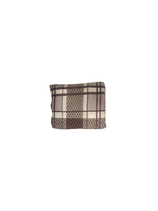 Marwa Μ-411 Double Fleece Blanket 220x240 cm Beige
