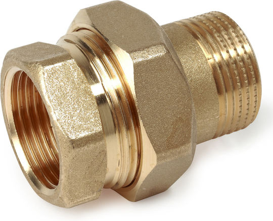 Gerade Verbindung Giacomini R18y006 1 1/4” Innengewinde X 1 1/4” Außengewinde HVAC Trinkwasser Solarinstallationen Messing