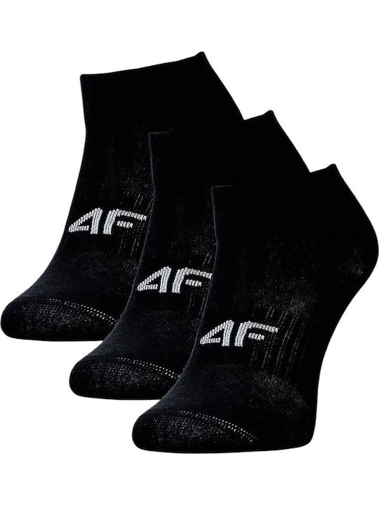 4F Παιδικές Κάλτσες Μαύρες 3 Ζευγάρια