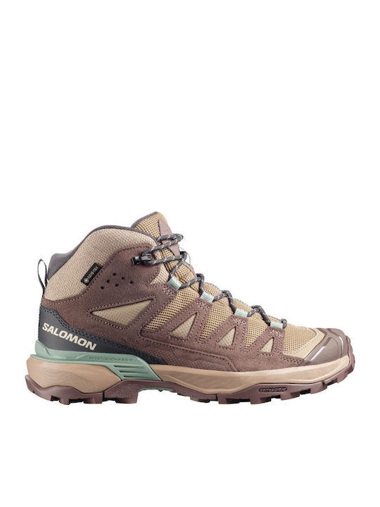 Salomon X Ultra 360 Дамски Водоустойчиви Туристически Боти с Gore-Tex Мембрана Кафяви