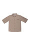 Kids Long-Sleeved Beige Shirt