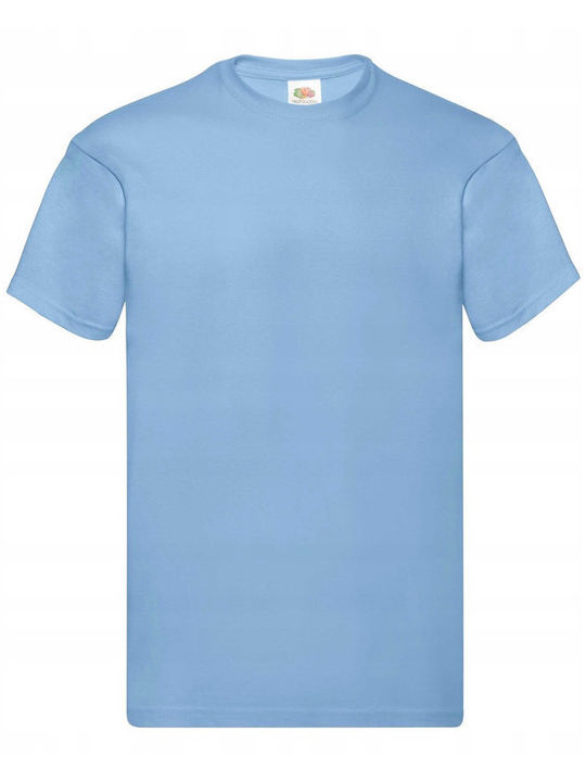 Fruit of the Loom Herren T-Shirt New Sky Blue