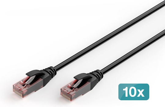 Digitus U/UTP Cat.6 (Gigabit) Outdoor Ethernet Network Cable 2m Black