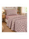 Astron Italy Elisa Single Bed Sheet Set 175x260cm Dusty Rose (3 pcs)