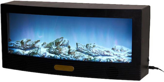 Smart Decorative LED Light Warm White Fireplace 50x13x23cm