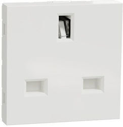 Schneider Electric Unica Single Power Socket White