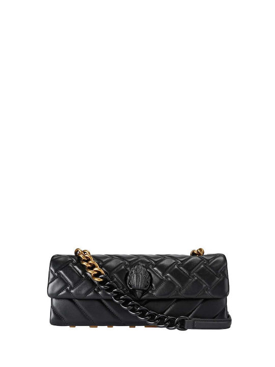 Kensington Leather Women's Flap Bag Black