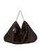 Brown Fur Women's Shopper Bag