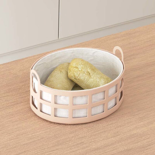 5Five Poly Καλάθι Ψωμιού Πλαστικό Ροζ 24x19x11cm
