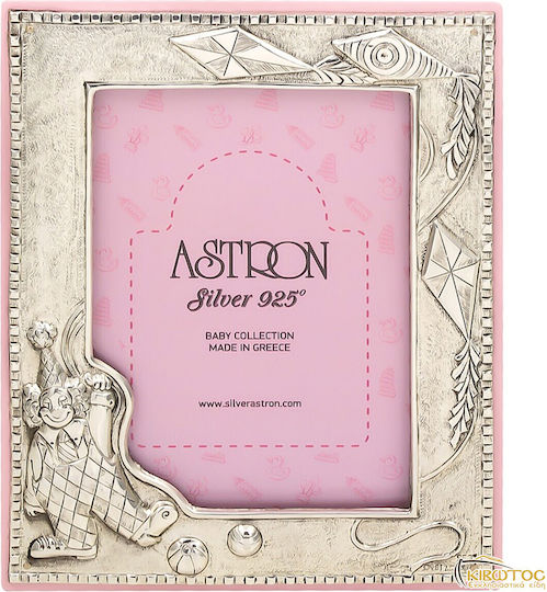 Silver Astron Versilberter Rosa Kinderbilderrahmen