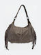Knitted Women's Hobo Bag Suede Puro