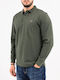 Long Sleeve Polo Shirt Olive