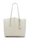 Yendaldan Women's White Shopper Bag