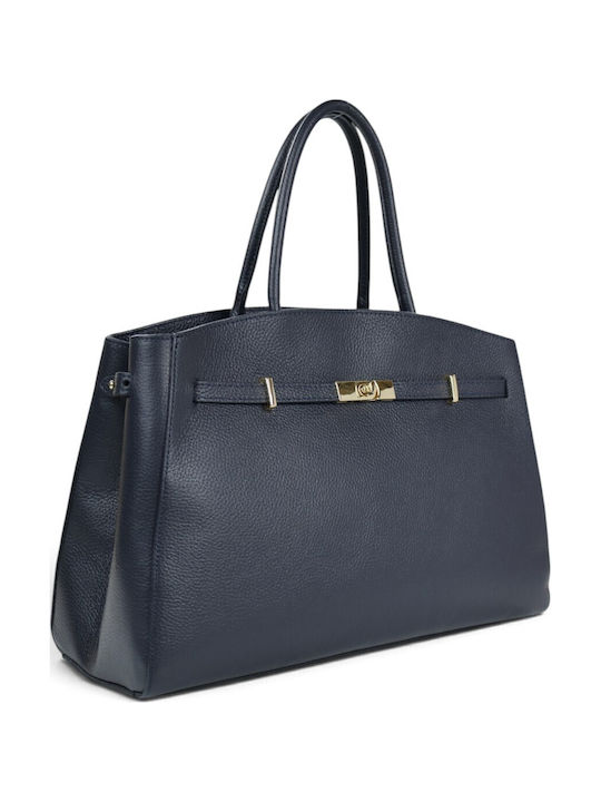 Passaggio Leather Women's Leather Tote Bag Navy...