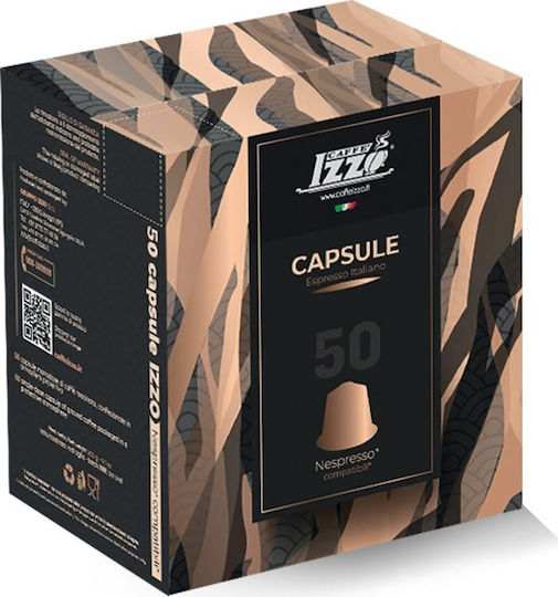 Izzo Espresso Grand Kapseln Kompatibel mit Nespresso-Maschinen 50 Kapseln
