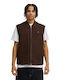 Ärmellose Pufferjacke Braun