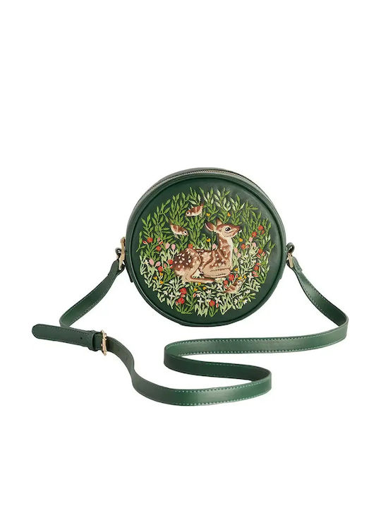 Leather Women's Crossbody Bag Fawn Green