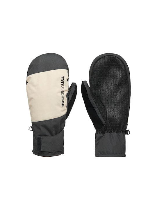 DC Franchise Men's Beige Ski & Snowboard Mittens