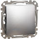 Schneider Electric Recessed Wall Switch Without Frame Silver