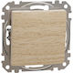 Schneider Electric Recessed Wall Switch Without Frame Medium Beige