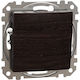 Schneider Electric Sedna Recessed Wall Switch Without Frame Aller Retour Brown