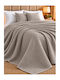 Decotelia Κουβέρτα Πικέ Υπέρδιπλη 240x260εκ. Grey