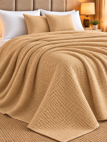 Decotelia Κουβέρτα Πικέ Υπέρδιπλη 240x260εκ. Beige