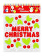 Festliche Weihnachtsfensteraufkleber 20x19,5 cm Merry Christmas