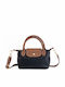 Leather Women's Flap Bag Black