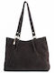 Leather Women's Tote Bag Brown Chocolate