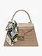 Leather Women's Satchel Bag Beige / Vanilla