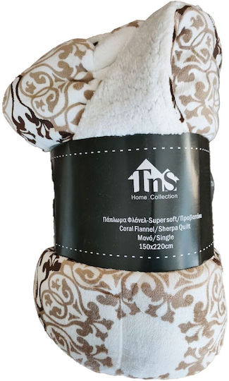 TnS Einzelsteppdecke 150x220 cm Braun 39-950-1439-BRAUN