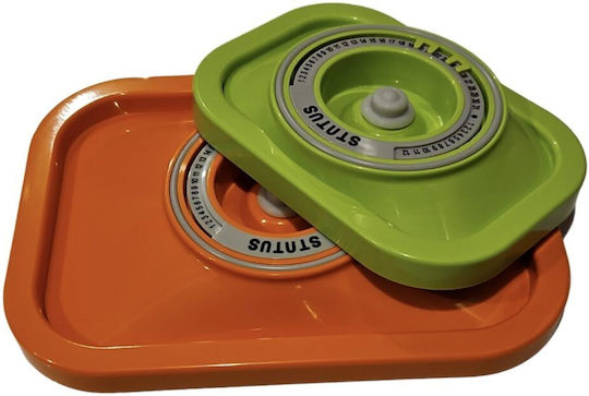 Status Orange Glass Vacuum Container Lid