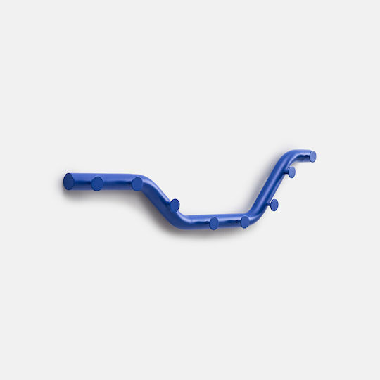 La Redoute Interieurs Синя метална стенна закачалка с 8 места 96x25x9.5cm