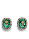 Kurt Geiger Sloane Studs Green