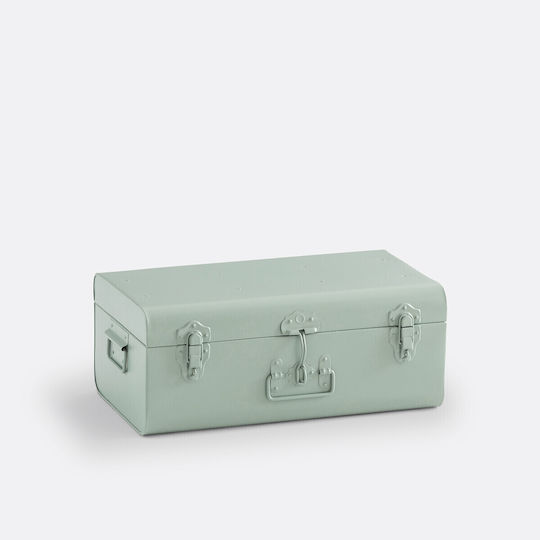 La Redoute Interieurs Dekorative Metalltruhe Grau 27x47x19 cm