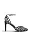 Schwarze Ledersandalen