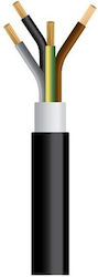 NYY J1VV-U Cable 4x2.5mm² Black 750m/drum