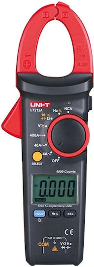 Uni-T Αμπεροτσιμπίδα Ψηφιακή 400A AC UT213A με NCV Μέγιστου Ανοίγματος 30mm