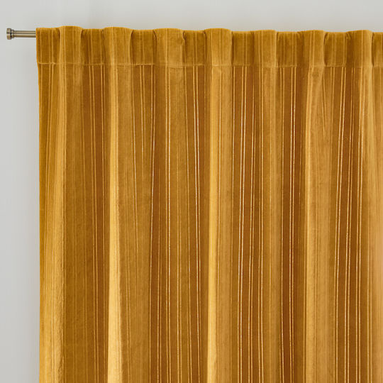 La Redoute Interieurs Κουρτίνα με Τούνελ Μπεζ 140x250εκ.