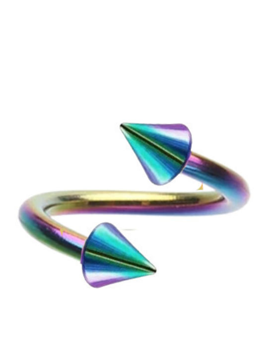 Silver And More Augenbrauenpiercing aus Vergoldetem Stahl 8 x 3 mm