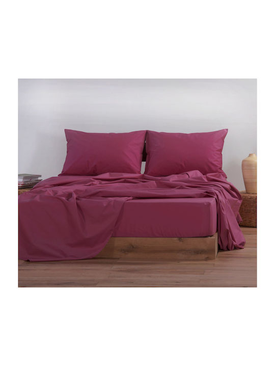 Nef-Nef Homeware Basic Σεντόνι King Size με Λάσ...